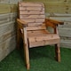 image 8 of Hand Made 6 Seater Rustic Wooden Garden Furniture Table and Bench/Chairs Set