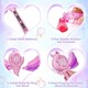 image 3 of Princess Bubble Wand for Kids - Musical Light Up Bubble Machine with Detachable Wings - Indoor Outdoor Birthday Gift