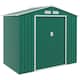image 1 of Outsunny 7 x 4ft Garden Shed Storage with Foundation Kit and Vents, Green
