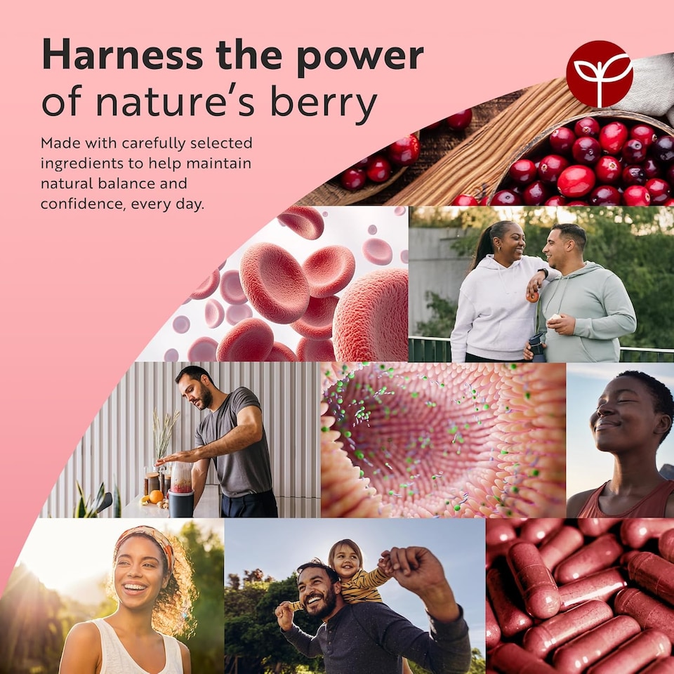 image 1 of Nutravita Max Strength Cranberry 37,500mg - Daily Supplement for Women - 50:1 Pure Cranberry Extract Supplement - Made in The UK - 180 Vegan Capsules