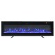 image 1 of Living and Home 40 Inch Electric Fireplace - Recessed/Wall-Mounted/Freestanding with Remote Control,1500W