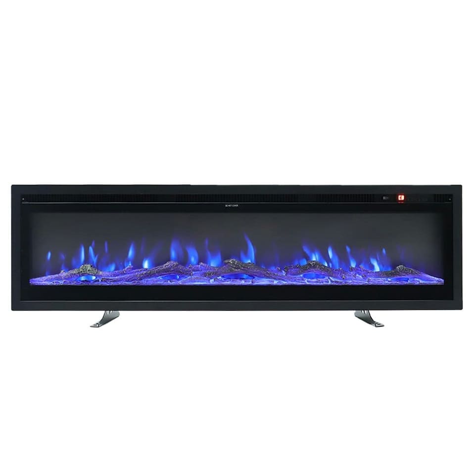 image 1 of Living and Home 40 Inch Electric Fireplace - Recessed/Wall-Mounted/Freestanding with Remote Control,1500W