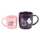 image 2 of Something Different Big Boo Little Boo Mug Set Set (Pack Of 2) - Purple/Pink - One Size