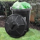 image 4 of 80L Extra Large Dustbin 80 Litre Plastic Round Rubbish Bin Storage Waste + Lid Black