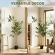 image 7 of HOMCOM 148 cm Decorative Artificial Plant, Silk Olive Tree with 553 Leaves