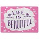 image 1 of Life Is Beautiful (Rug) Pink | Small: 60x110cm