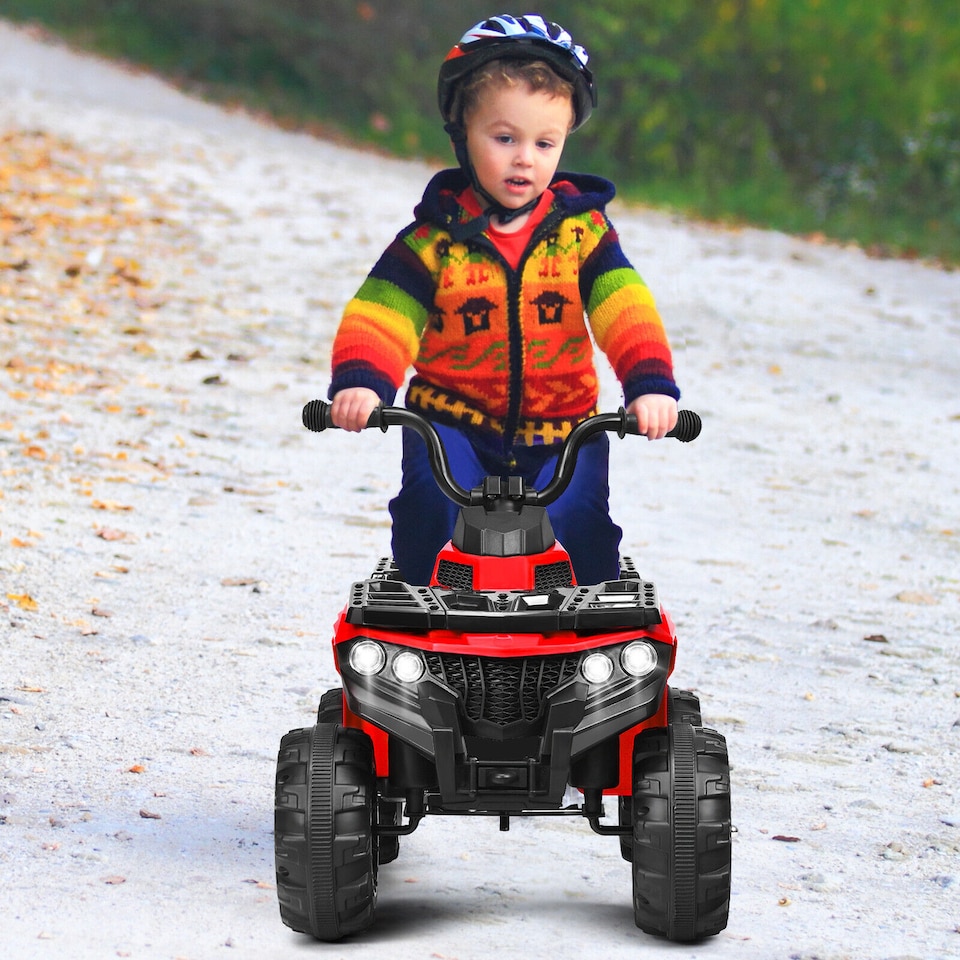 image 1 of COSTWAY Kids Ride-On Car 6V Battery Powered ATV Red