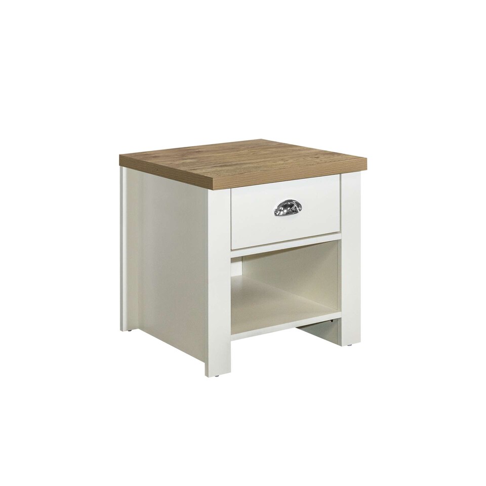 image 1 of Highgate 1 Drawer Lamp Table Cream