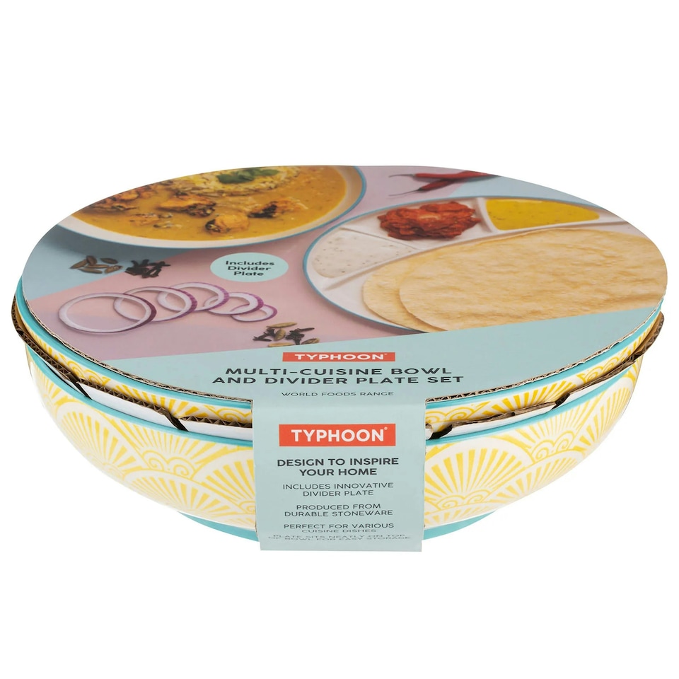 image 1 of Typhoon World Foods Multi-Cuisine Bowl & Divider Plate