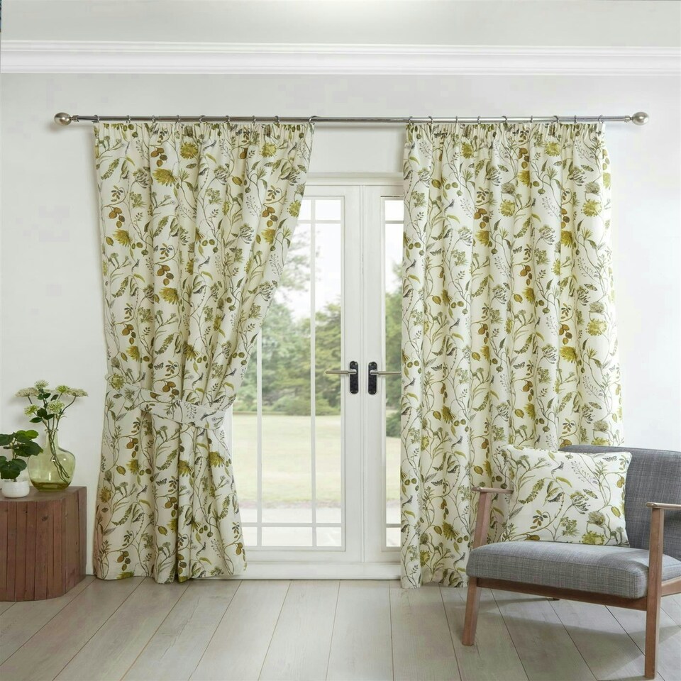 image 1 of Grove Curtains - Green - 229cm x 229cm