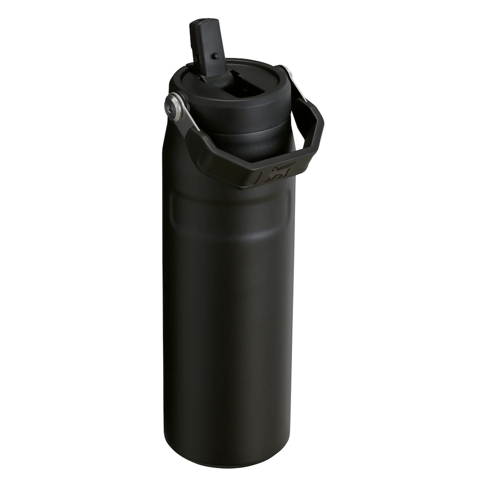 image 1 of IceFlow Bottle Flip Straw 0.7L Water Bottle | Black | Black | 1