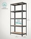 image 2 of 5-Tier Garage Storage Shelving Unit, Adjustable Heavy-Duty Steel Rack, Grey