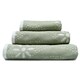 image 1 of Luxury Marrakesh Floral Geo Patterned Towels - 100% Cotton Green | Sage Green | Bath sheet