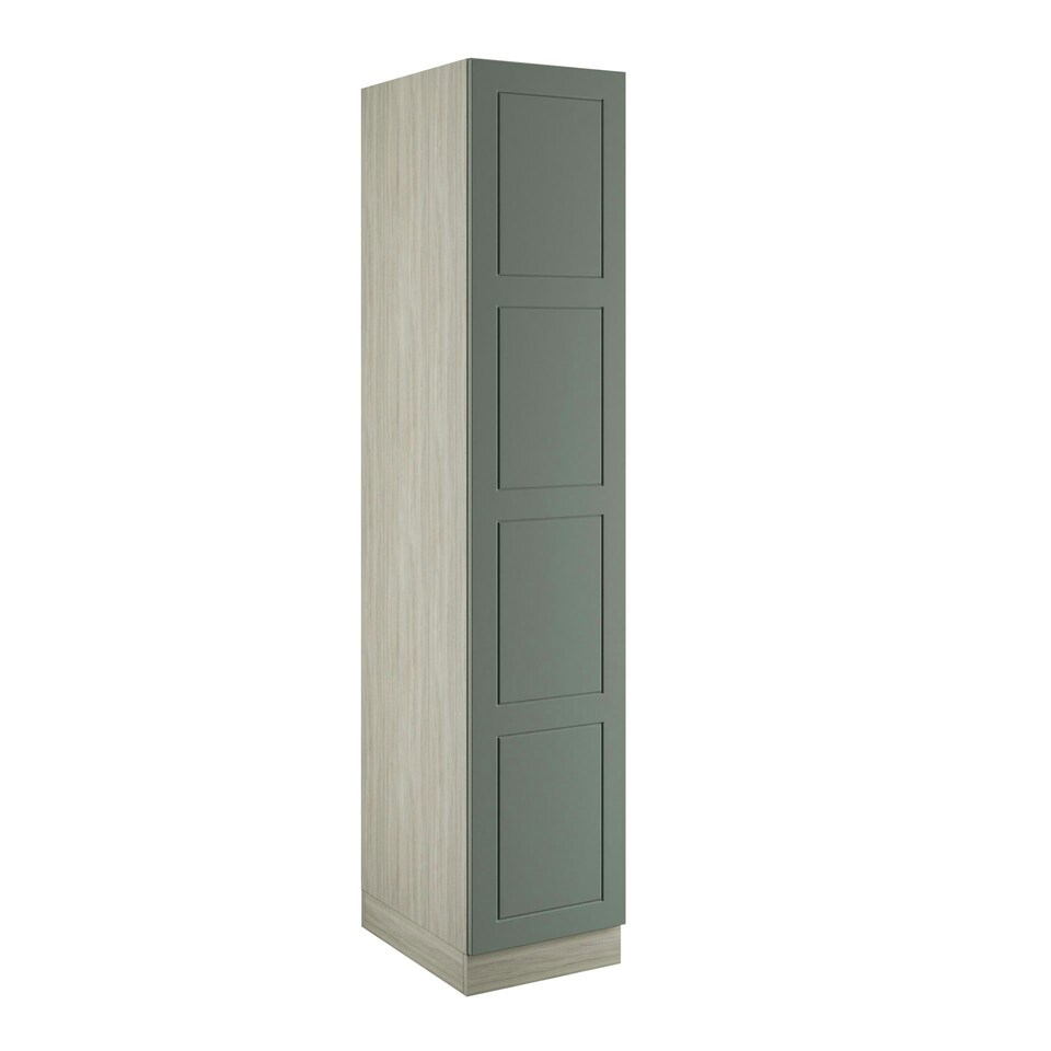 image 1 of Shaker Sage Green Single Wardrobe with Double Rail Green
