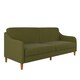 image 2 of Jasper coil 3-seater Sofa Bed in green fabric | Green | GREEN | Not provided