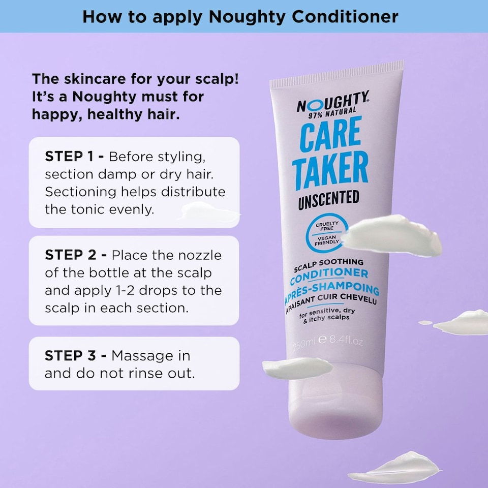 image 1 of Noughty Care Taker Unscented Conditioner - 250ml | Multi