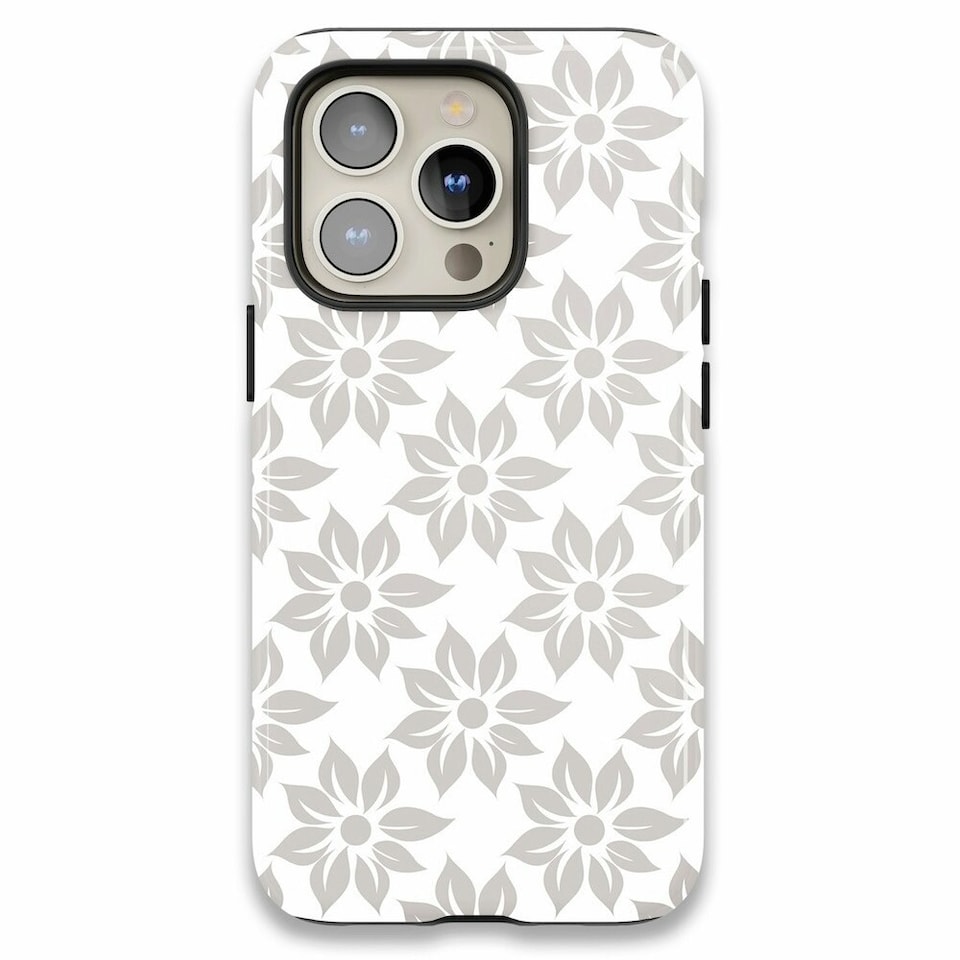 image 1 of Neutral Bloom Phone Case | Grey | iPhone 15 Plus
Tough | iPhone 15 Plus
Tough