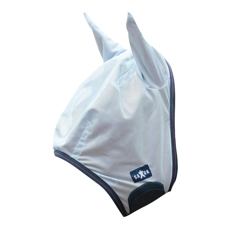 image 1 of Saxon Mesh Mask - White/Navy - Pony