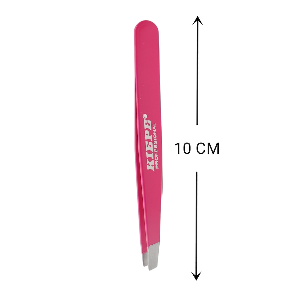 image 1 of Kiepe - Tweezer Oblique Tip Hot Pink 10cm
