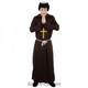 image 1 of Medieval Monk Costume With Wig Brown | S