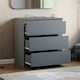 image 2 of Vida Designs Denver 3 Drawer Chest of Drawers Bedroom Storage, Grey