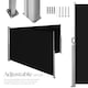 image 3 of Double-sided retractable awning and privacy screen | Black | black | 1