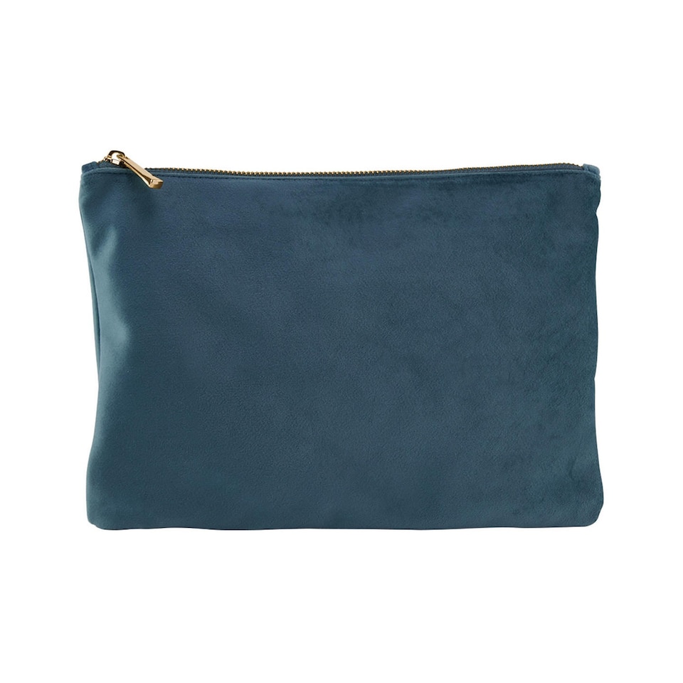 Bagbase Velvet Cosmetic Case | Blue | Blue Topaz | 1