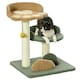 image 1 of PawHut Small Cat Tree with Scratching Posts 2 Beds Toy Ball Indoor, Multi