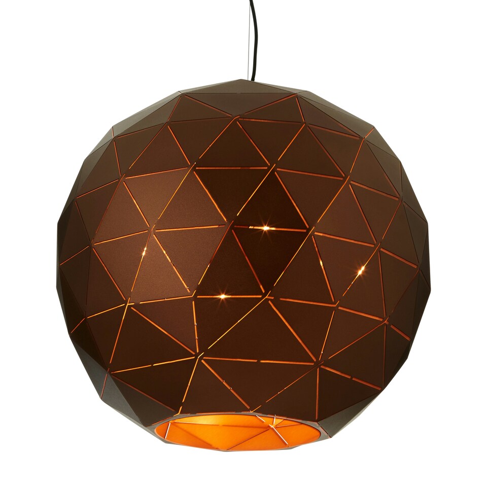 image 1 of Interiors by Premier Large Coffee Finish Pendant Light