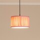 image 2 of ValueLights Jess Blush Pink Fabric Ruched Pleated Small Drum Shade