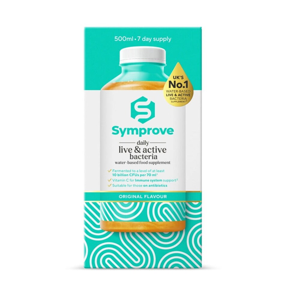 image 1 of Symprove Live & Active Water-Based Food Supplement 500ml - 7 Day Supply Strawberry & Raspberry