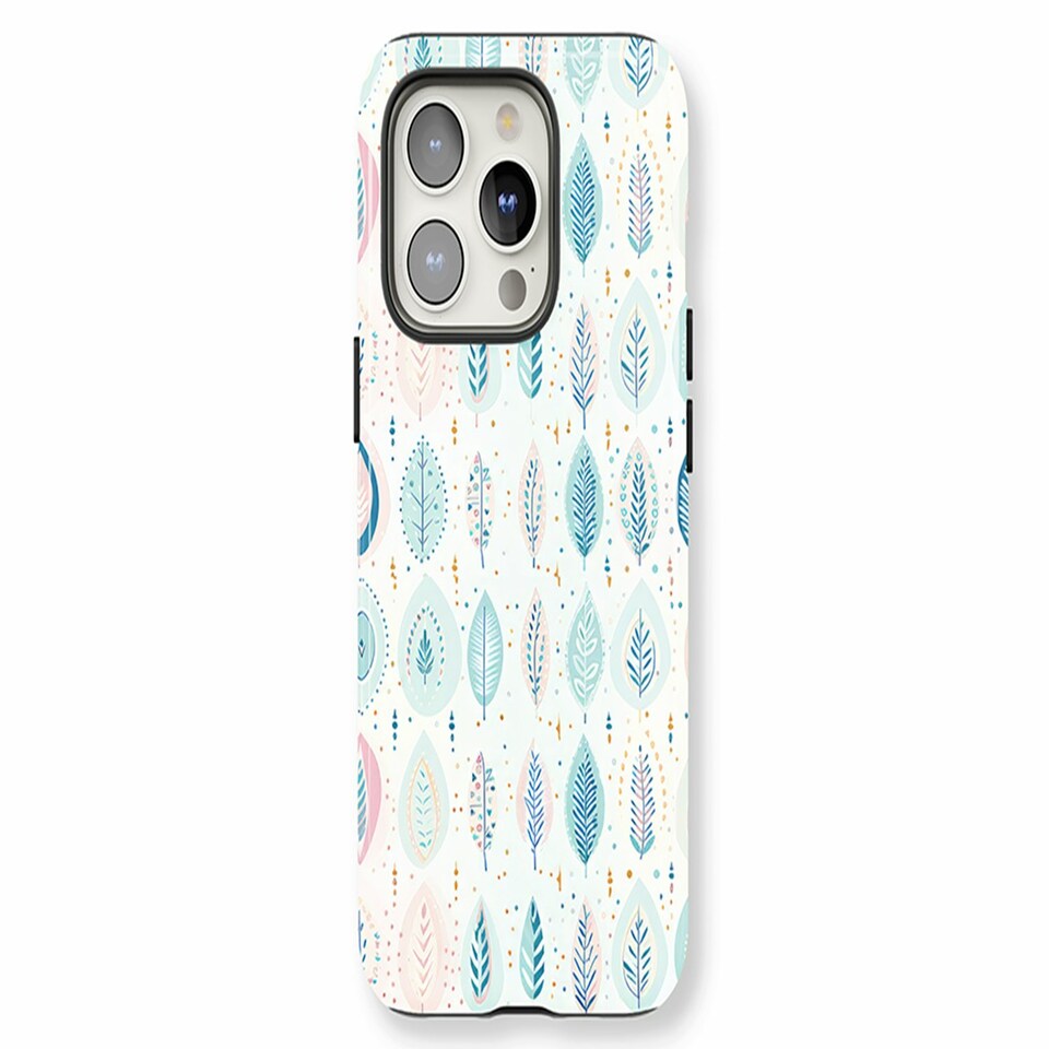 image 1 of Bohemian Leaf Phone Case | Blue | iPhone 16 Plus
Slim | iPhone 16 Plus
Slim