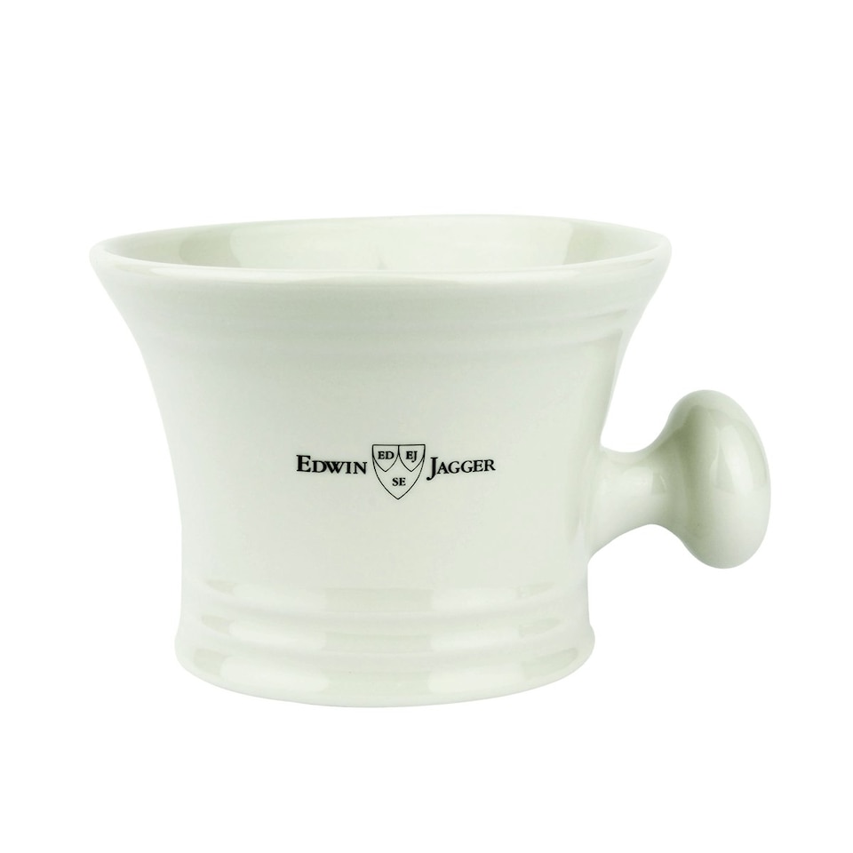 Edwin Jagger Ivory Porcelain Shaving Bowl with Handle RN47 N/A