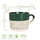image 3 of Nicola Spring Ceramic Dipped Dash Coffee Mugs - 475ml - Sage - Pack of 6 Green