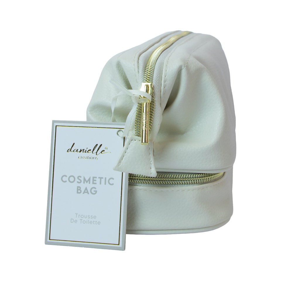 image 1 of Slouch Compartment Zip Round Cosmetic Bag