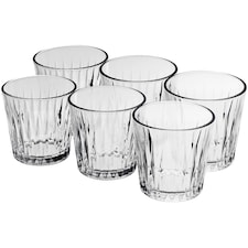 Highball Drinking Glasses Whiskey Water Juice Tumblers 6 Set | Clear | 6x300ml Whiskey Tumblers | 300ml