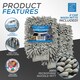 image 4 of Microfibre Cloth Car Wash Mitt Glove Double Sided Wash Mitt for Car Washing - Pack of 2