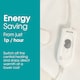 image 5 of Abode AEDB2002 Double Electric Blanket 90W Heated Underblanket White 3 Heats White