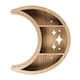 image 1 of Something Different Wooden Crescent Moon Wall Shelf - Brown - One Size