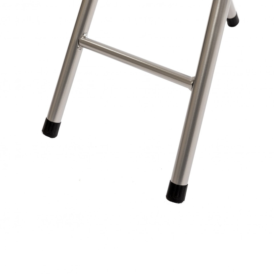 image 1 of White Padded Folding High Chair Breakfast Kitchen Bar Stool Seat | White
