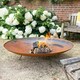 image 4 of Corten Steel Fire Pit & Outdoor Water Bowl Round 120cm