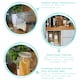 image 2 of Argon Tableware Square Glass Jars with Clip-Top Lids - 1.25L - Pack of 6