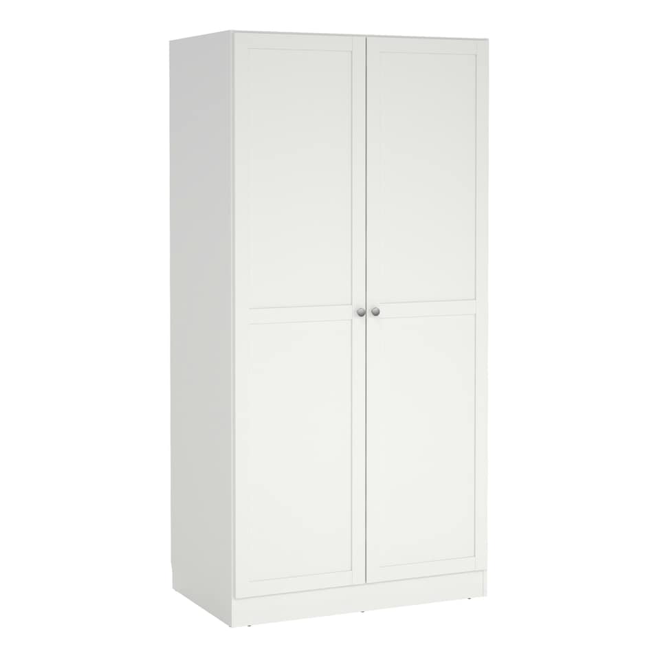 image 1 of Brande Wardrobe with 2 Frame Doors in White