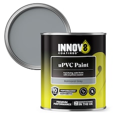 Innov8 Coatings uPVC Paint - Balmoral Grey - 750ml - Satin Finish - 10 Year Guarantee | Grey | Balmoral Grey | 750ml | 1