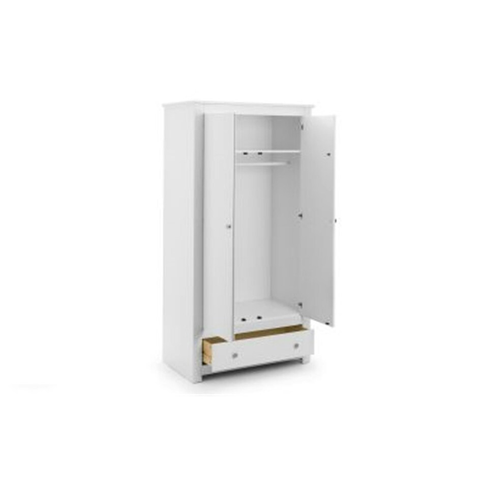 image 1 of Traditional Surf White 2 Door Wardrobe