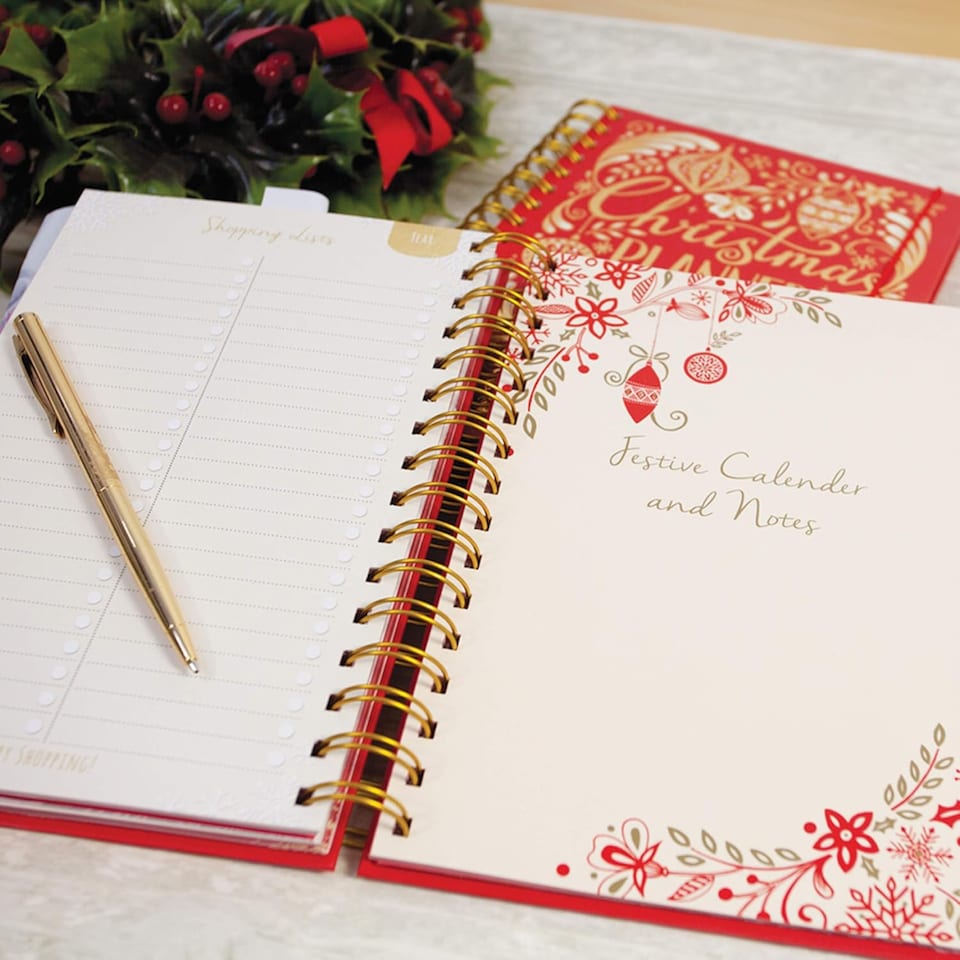 image 1 of Rachel Ellen A5 Christmas Organiser Book - 5 Year Planner