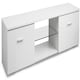 image 5 of MDA Designs Auriga White Modern TV Cabinet for Flat TV Screens of up to 65" Entertainment Unit with Shelves and Built-in Blue LED Lights White