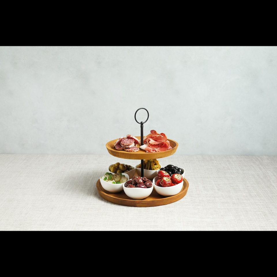 image 1 of Artesà 2-Tier Tapas Serving Stand