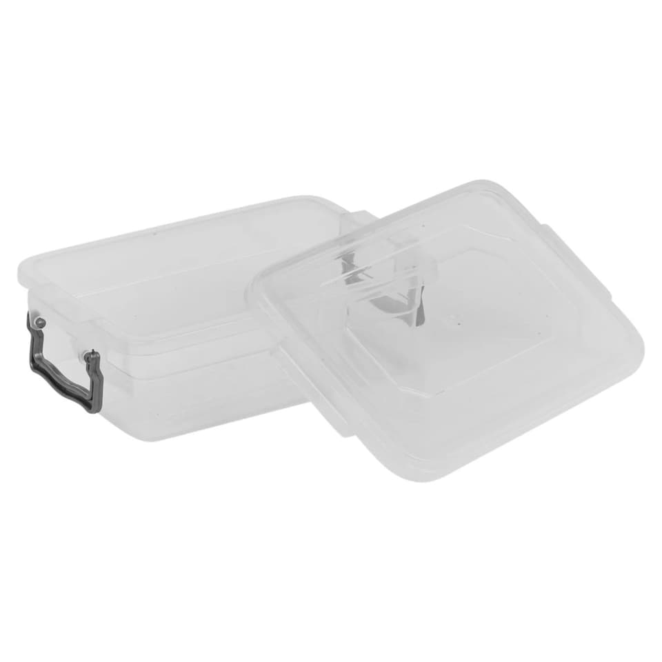 image 1 of 650ml Colormatic Storage Box with Lids Set | Clear | 4