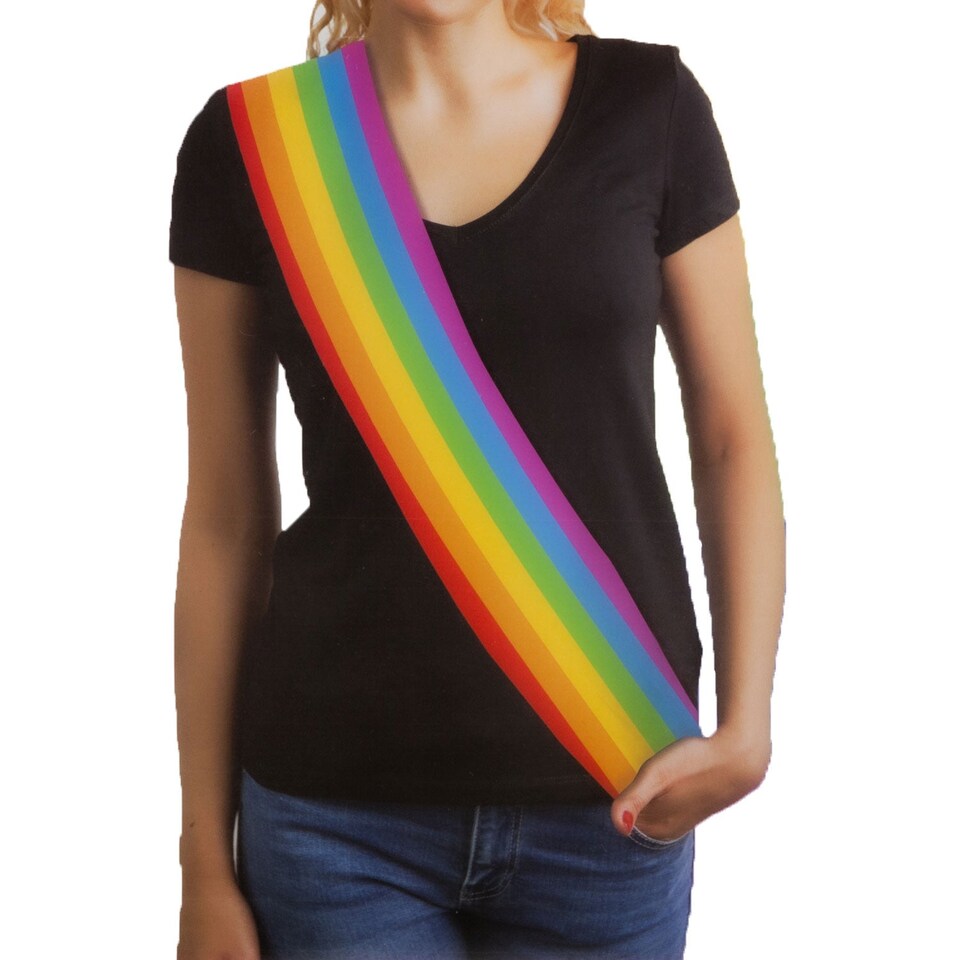 PMS Pride Sash LGBT Rainbow 180cm